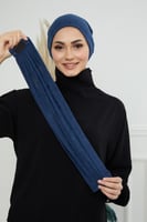 توربان قطعتين لزق - كحلي