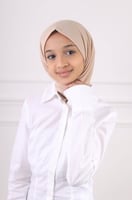 طرحة بناتي ربط من الخلف - بيج