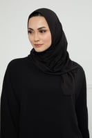 حجاب شاش تركي ميني | أسود