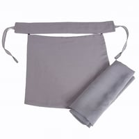 طقم طرحه مع نقاب- رمادي