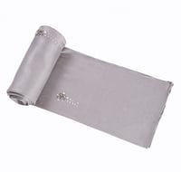 قطن دبل سترتش بكريستال سوارفسكي-رمادي