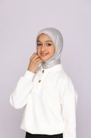 طرحة بناتي طقطق- رمادي فاتح