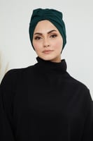توربان قطني قابل للتعديل - اخضر غامق