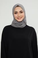 طرحة شاش تركي ميني | رمادي غامق