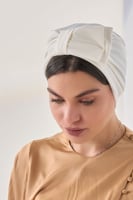 توربان قطني قابل للتعديل-أبيض