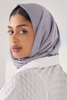 طرحة ثابتة ربط غير سترتش - رمادي