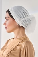 امطة بف قبعة تحت الحجاب - اوف وايت