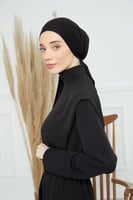 توربان قطني ربط من الخلف - اسود