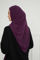 شيفون مع قبعة مشبوكة