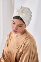 توربان قطني قابل للتعديل-أبيض