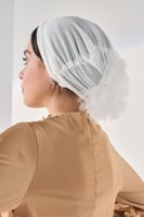 امطة بف قبعة تحت الحجاب - اوف وايت