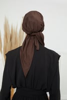 توربان قطني ربط من الخلف - بني داكن
