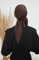 توربان قطني ربط من الخلف - بني داكن