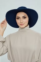 حجاب الشاطي مع توربان - كحلي