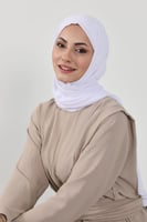 حجاب شيفون بمغناطيس وقبعة بالوسط