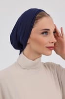 توربان قطعتين دبل سترتش كحلي - ربط