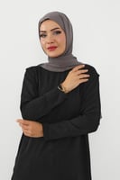 حجاب شيفون بمغناطيس وقبعة بالوسط