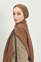 توربان شتوي قطني ثقيل مع سكارف