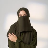 طقم طرحة ولثام - ربط