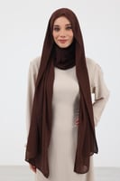 طرحة شيفون مع قبعة كاملة مشبوكة