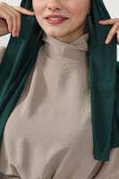 حجاب شيفون بمغناطيس وقبعة جانبي