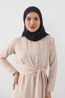 حجاب مع مطاط و فتحة عند الاذن - كحلي