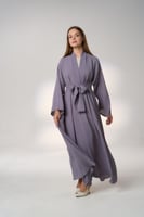 عباية رمادي بدون طرحة