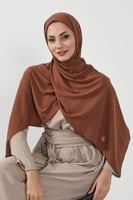 حجاب شيفون بمغناطيس وقبعة بالوسط