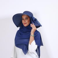 طقم قبعة كاملة مع طرحة صيفية