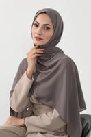 حجاب شيفون بمغناطيس وقبعة بالوسط