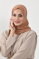 حجاب شيفون بمغناطيس وقبعة جانبي