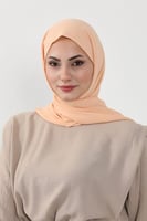 حجاب شيفون بمغناطيس وقبعة بالوسط