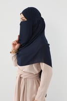 لثام مع طرحة كحلي