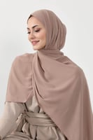حجاب شيفون بمغناطيس وقبعة بالوسط