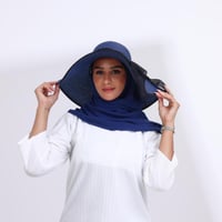 طقم قبعة كاملة مع طرحة صيفية