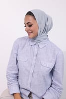 حجاب شاش تركي ربط من الخلف - اخضر فاتح