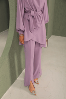 طقم بدلة حجاب - ليلك