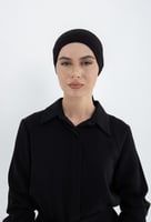 قبعة تحت الحجاب قطنية -أسود