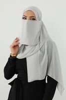 طقم طرحة ولثام ربط