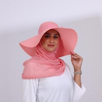 طقم قبعة كاملة مع طرحة صيفية