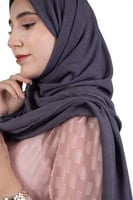 طرحة شاش - رمادي غامق