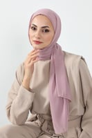 طرحة شيفون مع قبعة مشبوكة