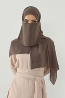 طقم طرحة ولثام ربط