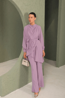 طقم بدلة حجاب - ليلك