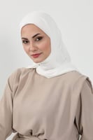 حجاب شيفون بمغناطيس وقبعة جانبي