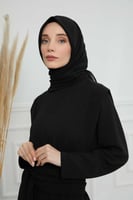 شيفون مثلث مع قبعة مشبوكة