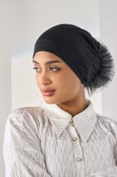 امطة بف قبعة تحت الحجاب