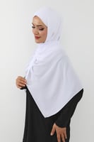 حجاب شيفون بمغناطيس وقبعة بالوسط