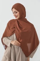 حجاب شيفون بمغناطيس وقبعة بالوسط