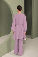 طقم بدلة حجاب - ليلك